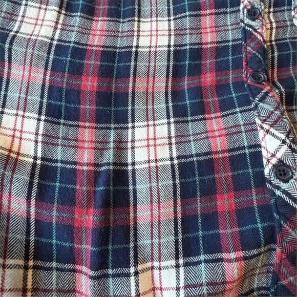 Rails Women's Plaid Dolman Sleeve Button-Up Flannel Shirt  L Cowgirl Western - Picture 7 of 14